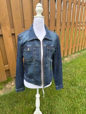 Liverpool Denim Jacket Fitted Western Size Medium